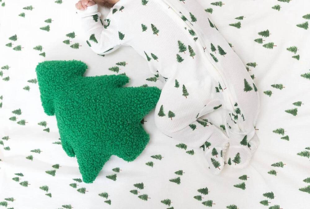 NEW ANGEL DEAR baby's tiny forest 2 way zipper footie in ivory